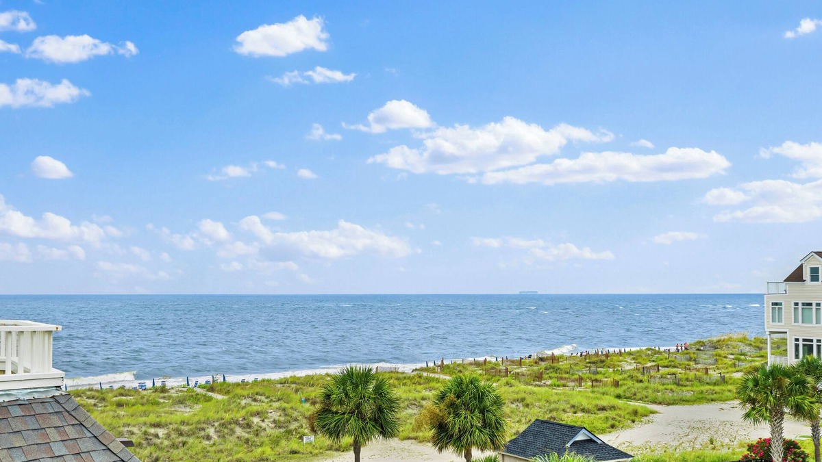 Isle of Palms Villa | New Listing! Port O' Call A302 - Top Floor View!