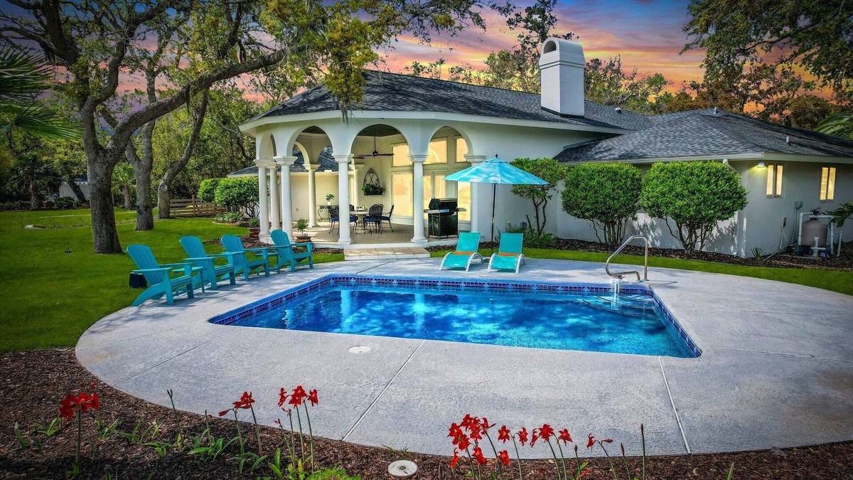 Saint Simons Island House | New Listing! Coastal Comfort Awaits – Dog Friendly Sea Palms Retreat | Private Pool & Marsh Views