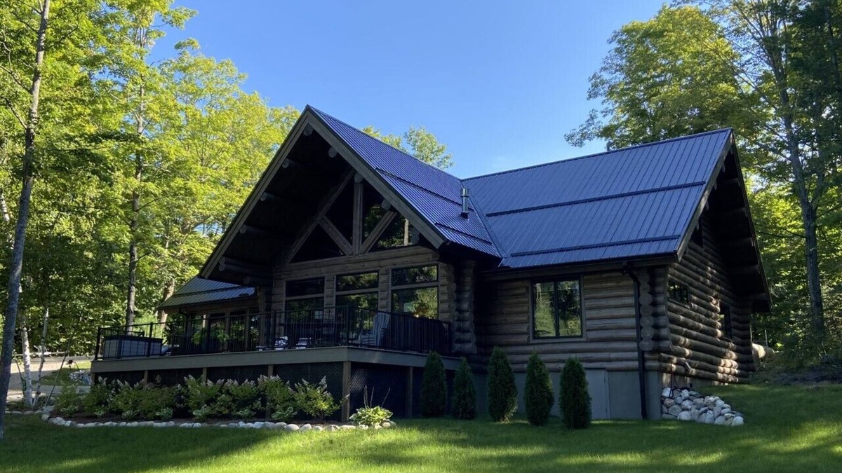 Boyne Falls Cabin | New Log Cabin on beautiful lake in Michigan in America's Summer Golf Capital!