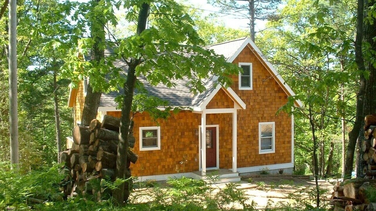 Lake Township Cabin | New! Long Lake Landing - Open all year! Kayaks! Sandy Waterfront!