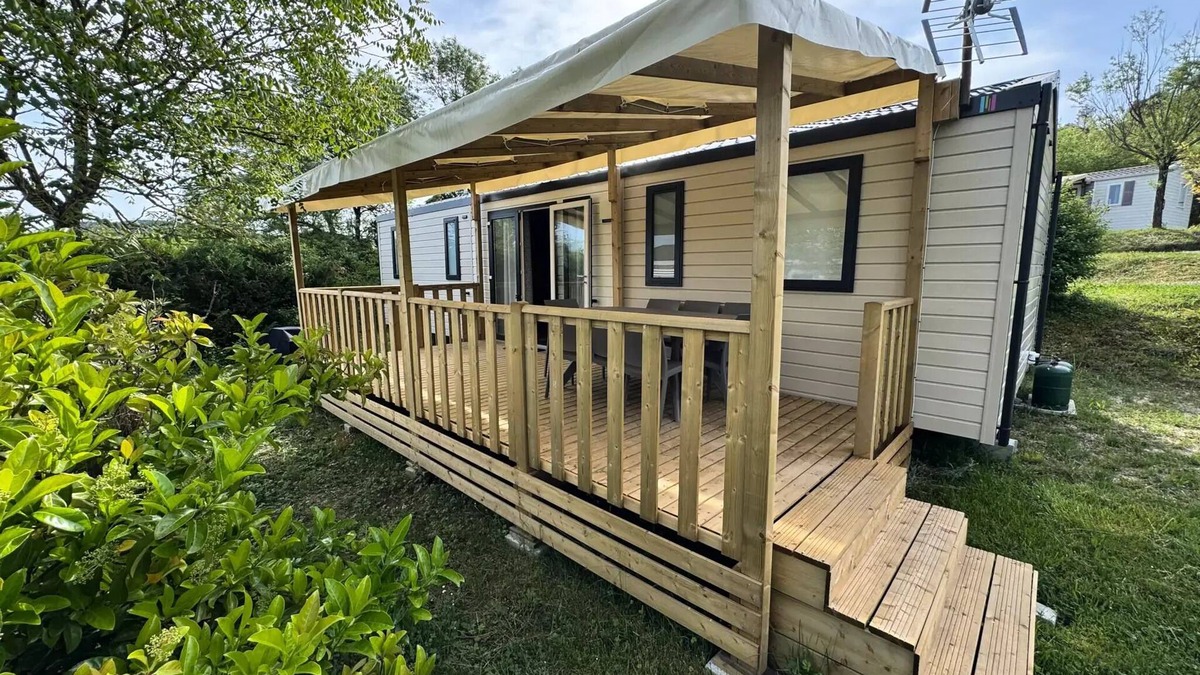 Laurac-en-Vivarais House | New Mobil-home Premium Tribu 40m2 (8p-4ch), Klettern, TV, Geschirrspüler, Plancha, Nespresso 2 bis 8 Personen - 2 Pers. in l