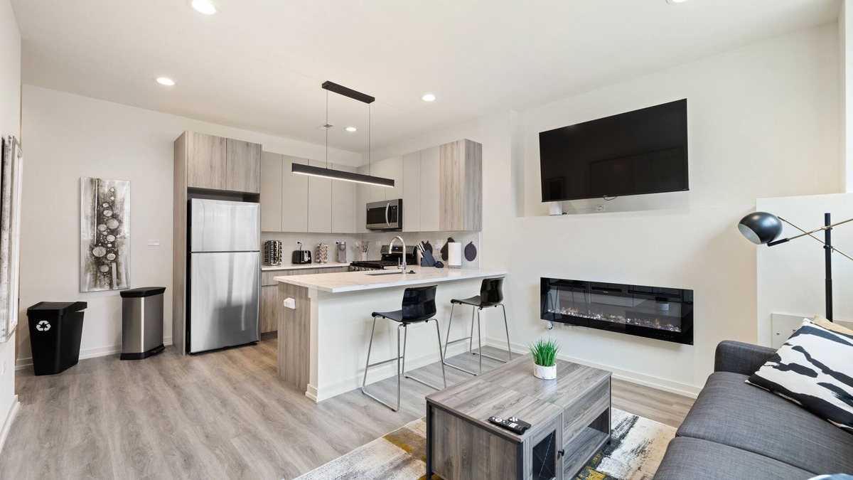 Woodlawn Apartment | NEW modern 2BR apt near UofChicago & Hyde Park w/free Parking & pet-friendly!