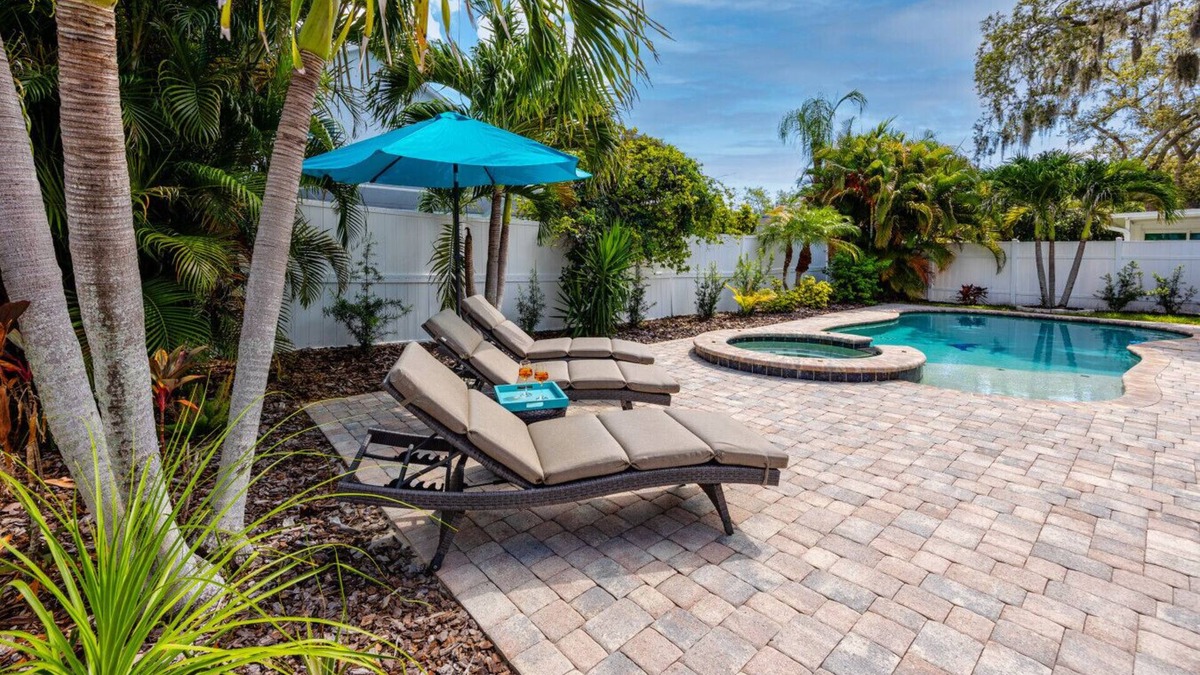 Palm Harbor House | NEW! Palm Harbor Hideaway | Gorgeous Home with Pool & Tropical Oasis