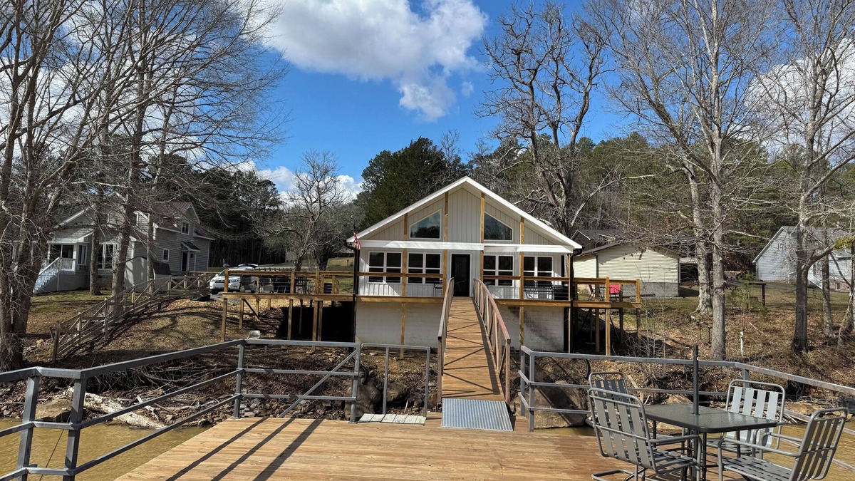 Double Springs House | New REDEEMED Lakehouse. Walk out the front door to the dock
