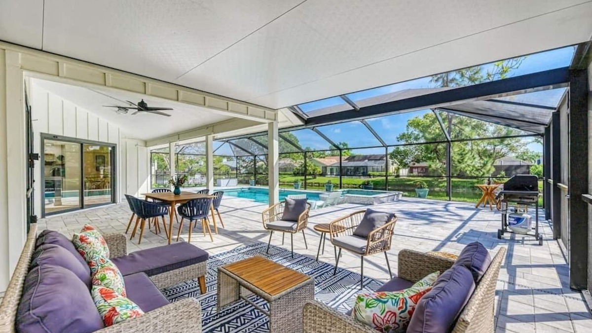 Palma Sola House | NEW Saltwater pool/spa home! Close to IMG, beaches