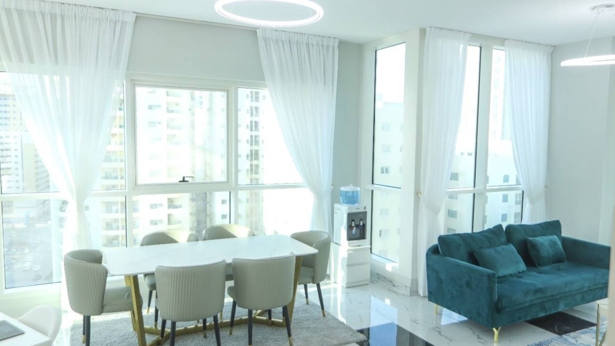Sharjah Apartment | New sunny spacious 2BR beach view APT