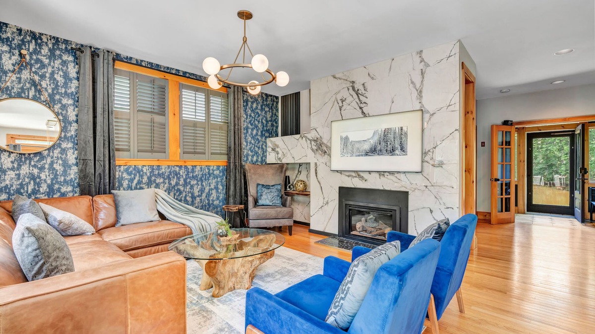 Woodstock House | NEW Vermont Luxury in Woodstock Village: Private Home, Pond & Mountain Views