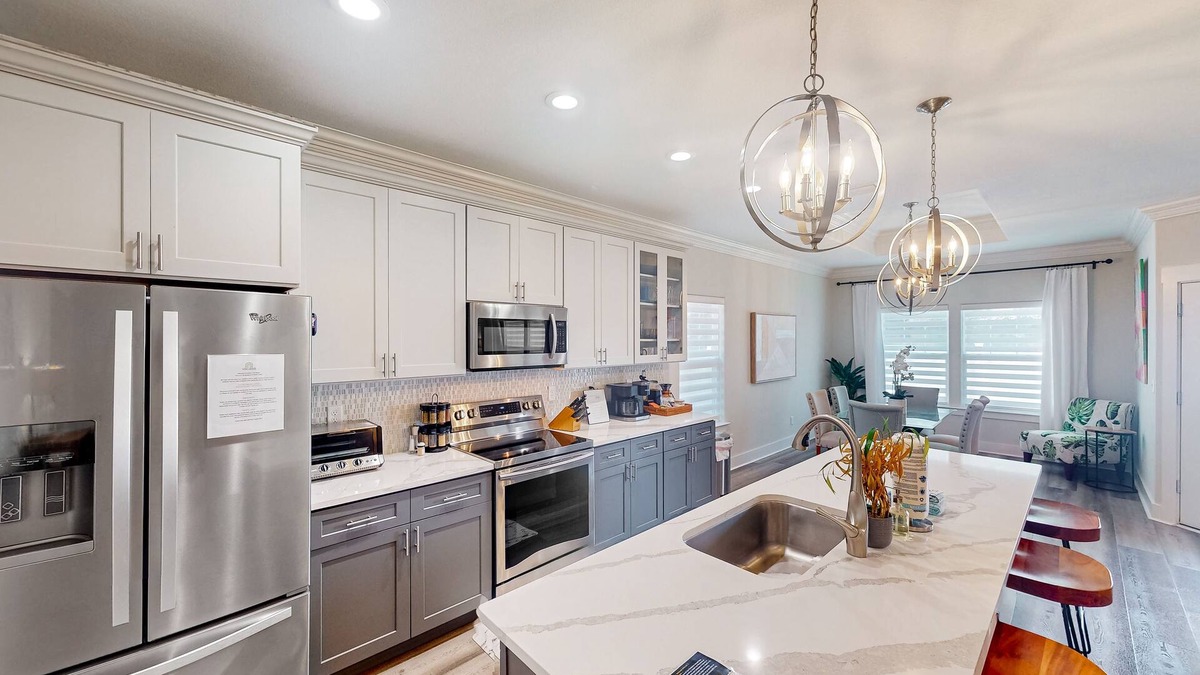Silver Sands House | Newer home with elegant interior & fenced yard, 3 blocks to the beach