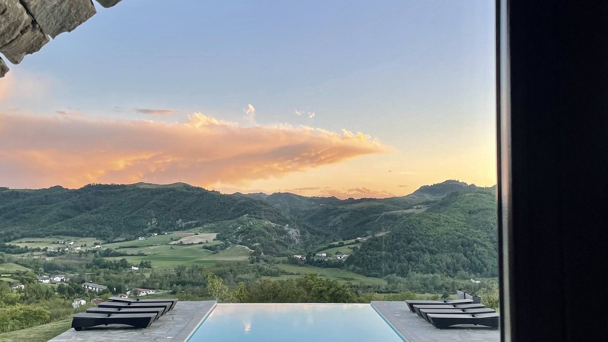 Cartosio House | Newly built authentic stone house with infinity pool