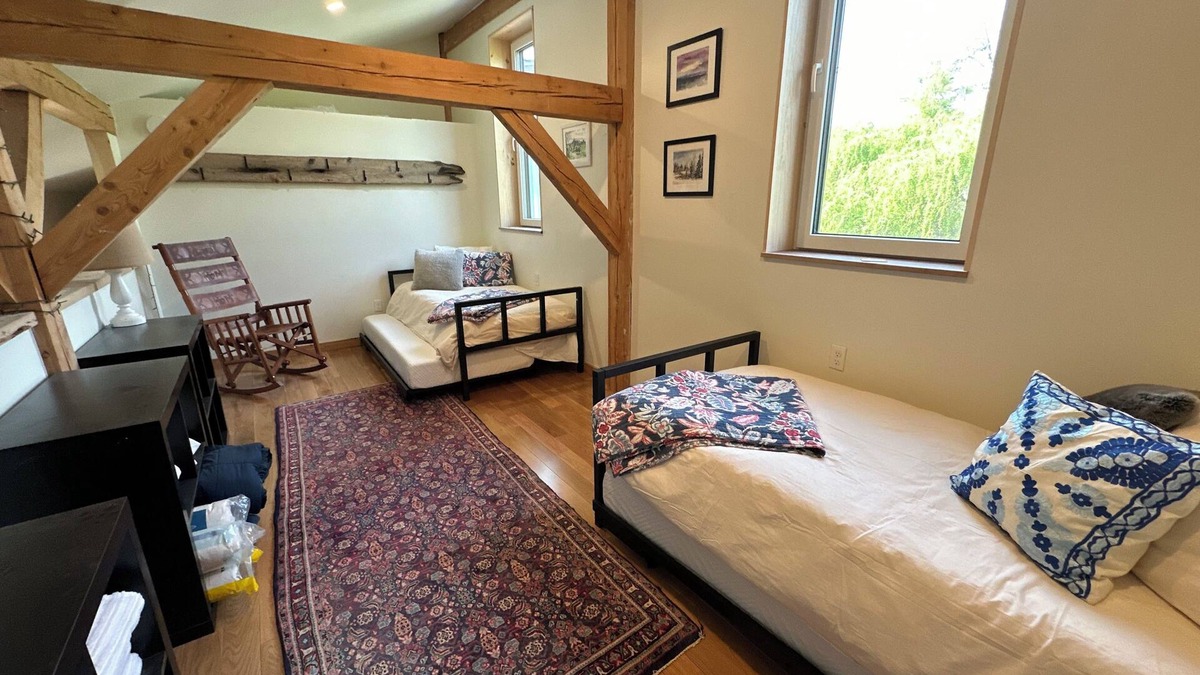Charlotte Apartment | Newly built, large modern timber frame apartment in Charlotte, VT