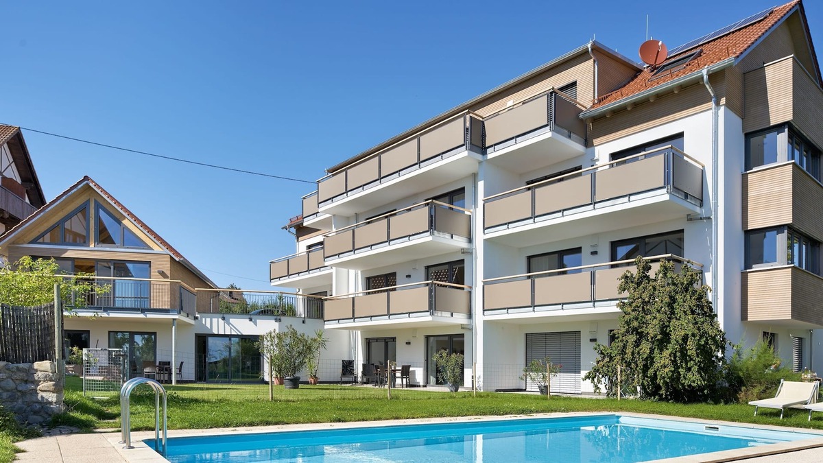 Bitzenhofen Apartment | Newly built, modern 3-room luxury apartment near Lake Constance
