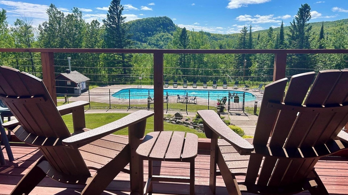Lutsen Condo | Newly Remodeled Fireplace Studio Ski-in/Ski-Out Condo-Balcony, Pool & Hot Tub