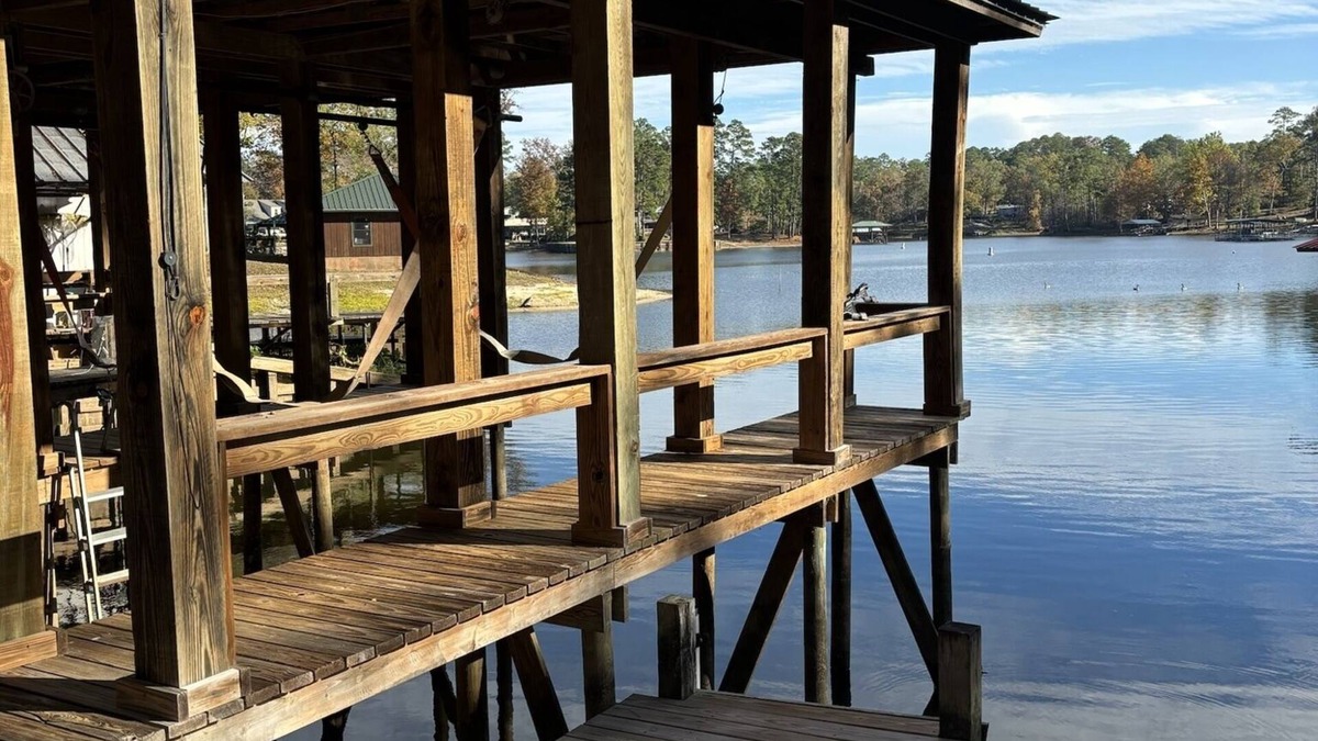 South Toledo Bend House | Newly remodeled lake front property with boat dock and oversized yard