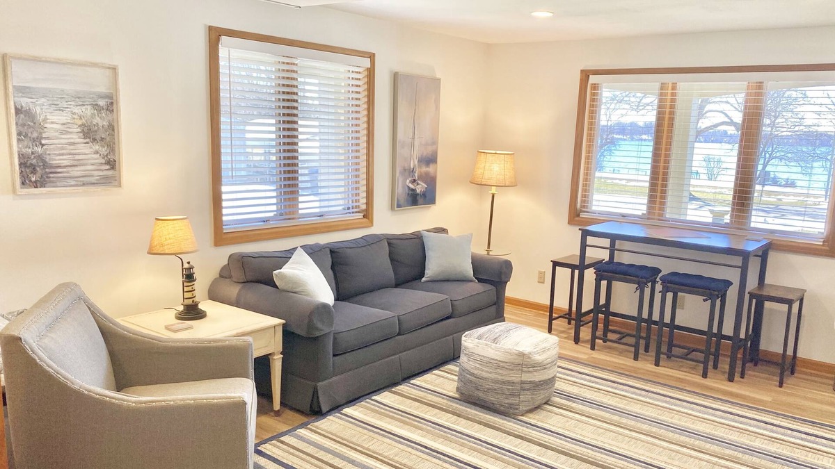 Lake Ripley Apartment | Newly renovated apartment on 90’ of Lake Ripley shoreline!