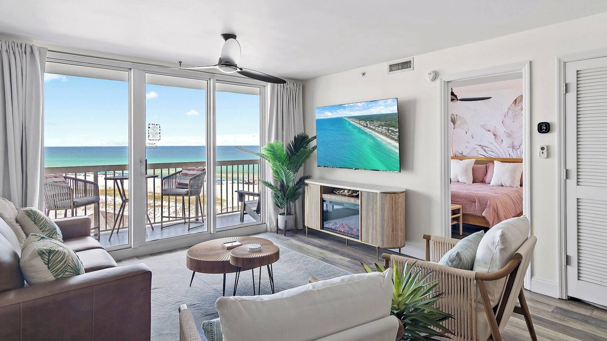 Destin Condo | Newly Renovated Luxury 2BR/2BA Beachfront Retreat with Panoramic Gulf Views!