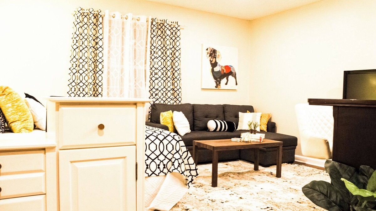 Taylors Apartment | Newly Renovated Studio, a home away from home, Greenville/Greer, safe quiet nbhd