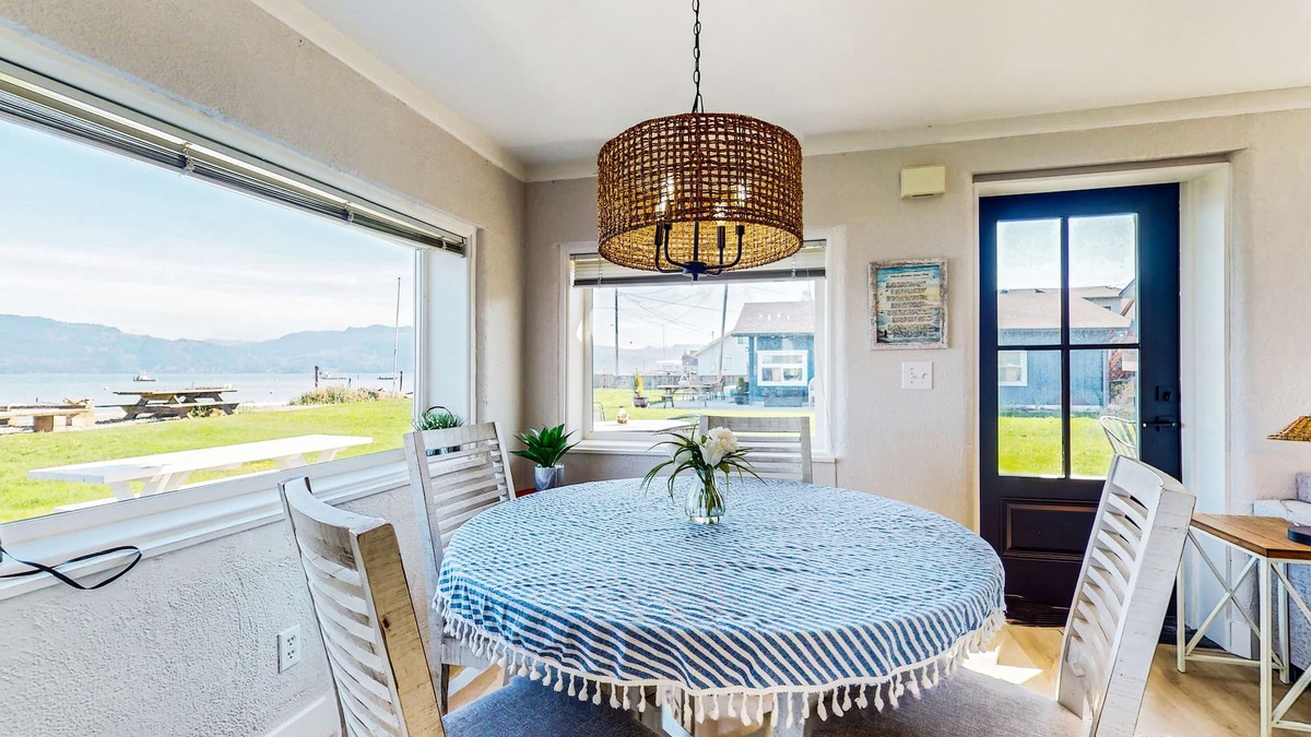 Bow House | Newly renovated waterfront home on Samish Island with firepit