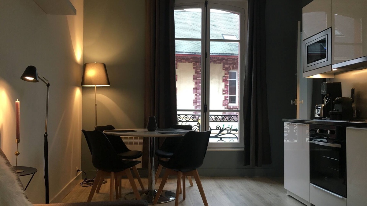 Houlgate Apartment | Nice 1 bedroom Scandinavian design 50m from the beach