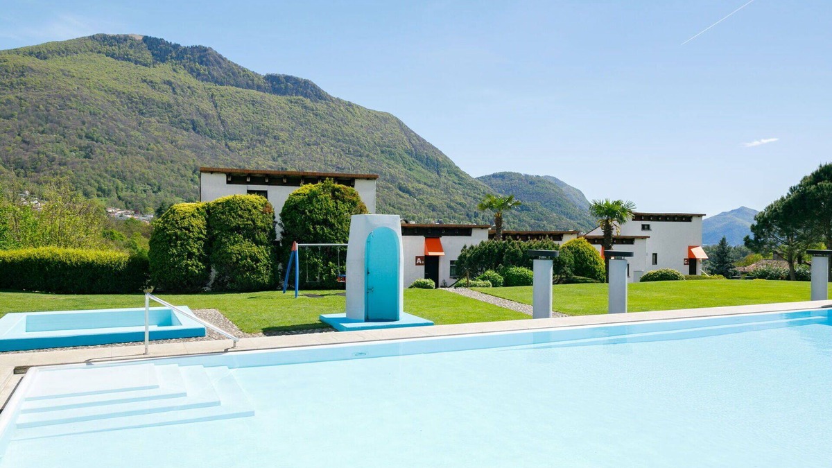 Capriasca Apartment | Nice apartment for 5 guests with pool, WIFI, TV, patio, pets allowed, panoramic view and parking