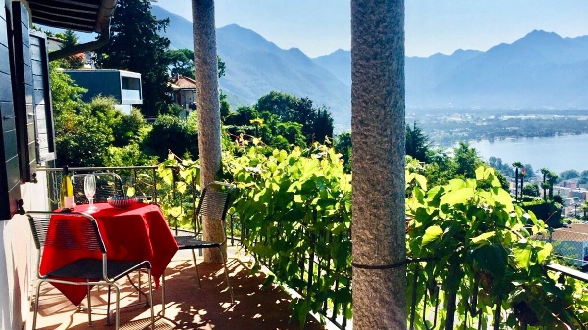 Orselina House | Nice holiday home with pool, garden & terrace, quiet location + wonderful view