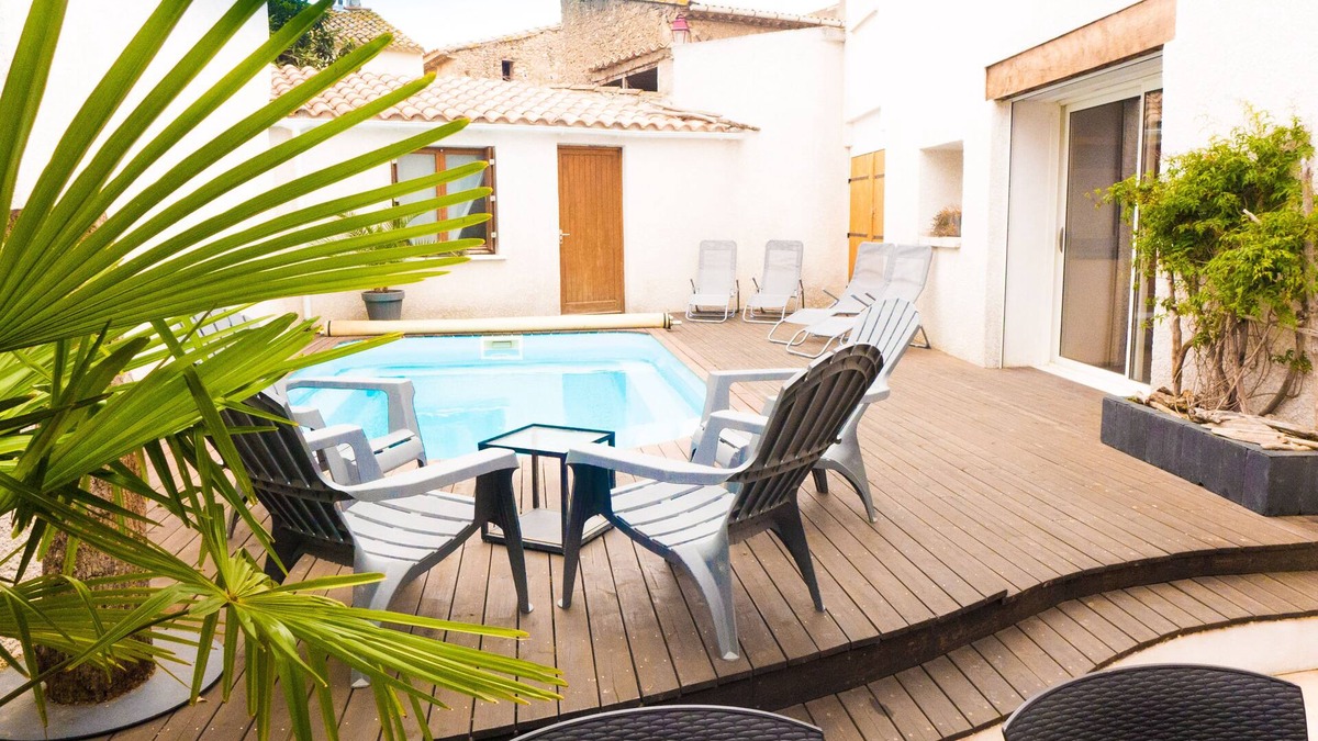 Salleles-d'Aude House | Nice house private pool in charming village crossed by the canal
