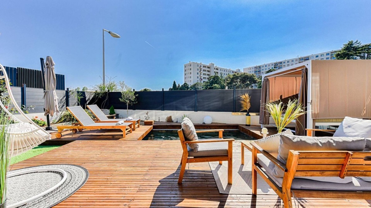 La Californie Villa | Nice Paradise - Beautiful villa at 5 min walk beach with pool, park and air conditioning