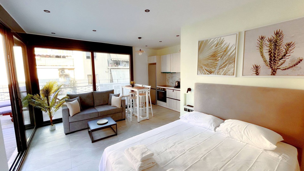 Ano Patisia Apartment | No 7 - Theo Rooftop Loft with City View