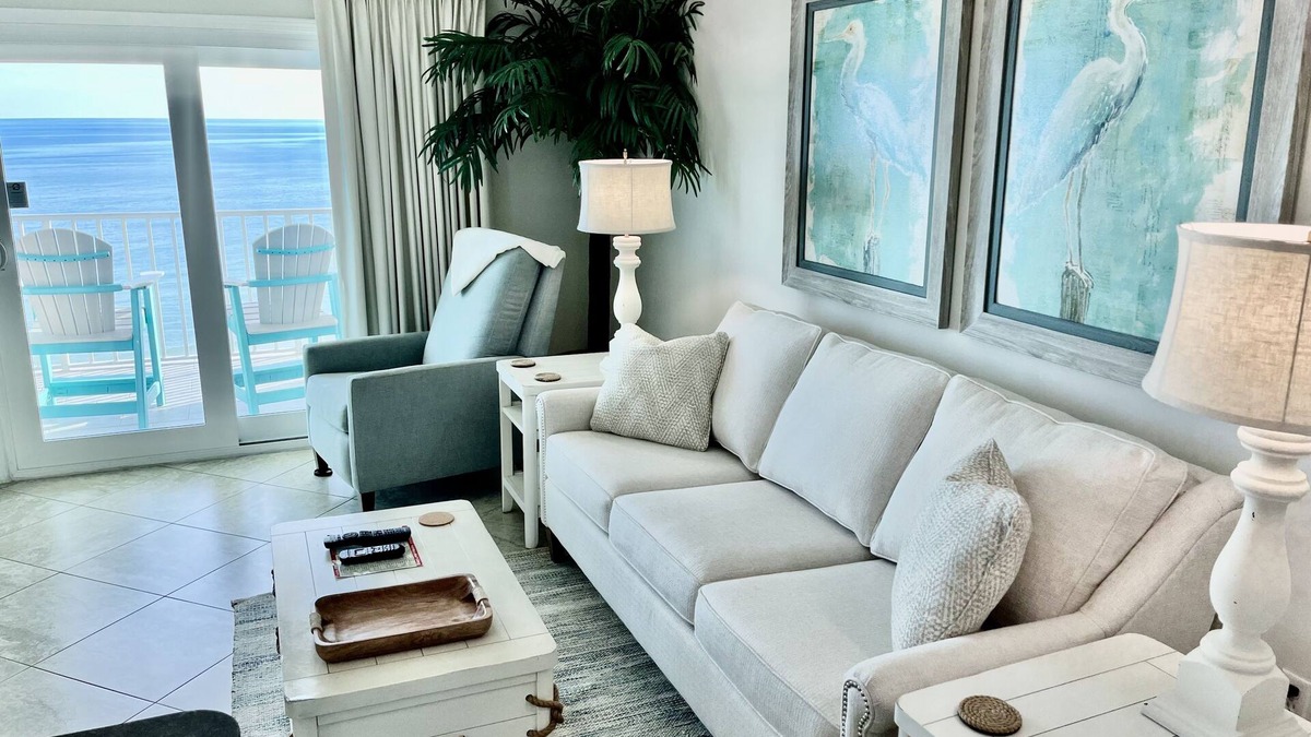 Gulf Shores Condo | No Host Fees, Beachfront Penthouse Located On The 9th Floor with Two Balconies!