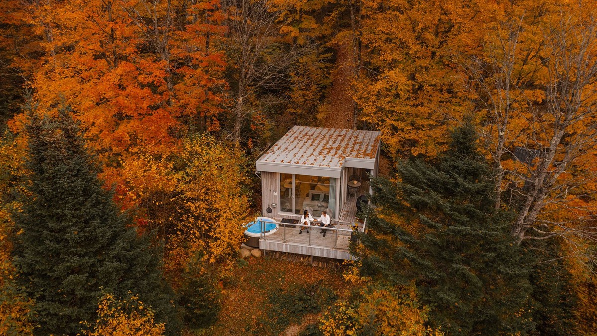 Stoneham-et-Tewkesbury Cabin | Nöge 02 : Cabin in nature with private spa and sauna