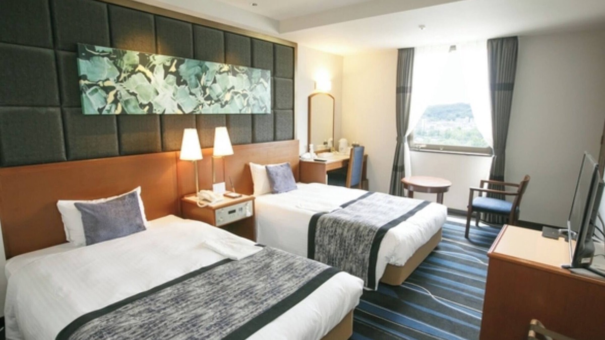 Kita Ward Hotel | Nonsmoking 8F Twin Room Park View Free flat pa/Okayama Okayama