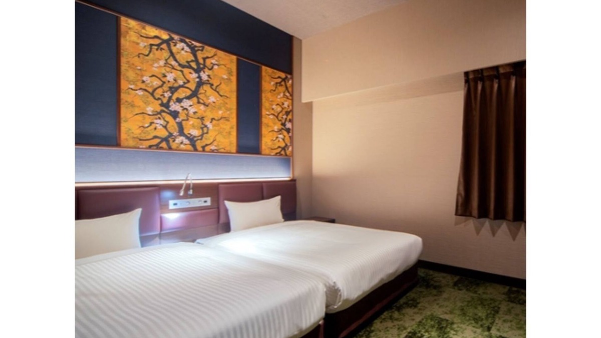 Hakataekihigashi Hotel | Nonsmoking Deluxe twin bed room on the first fl/Fukuoka Fukuoka
