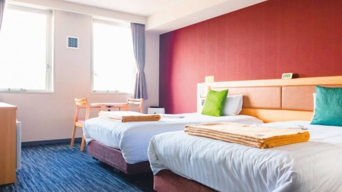 Aira Hotel | Nonsmoking Standard twin 2 persons Small bowl style breakfast buffet included/Aira Kagoshima