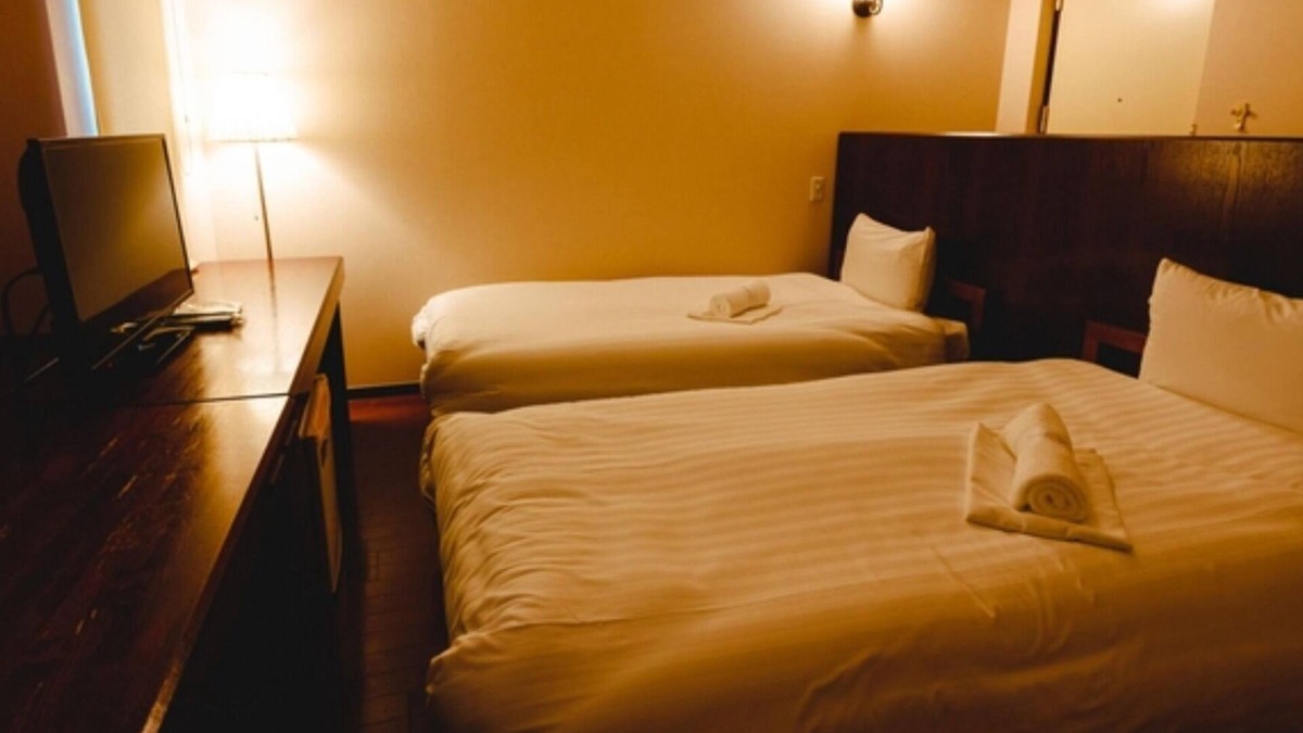 Aira Hotel | Nonsmoking Twin Miracle Plus installed View o/Aira Kagoshima