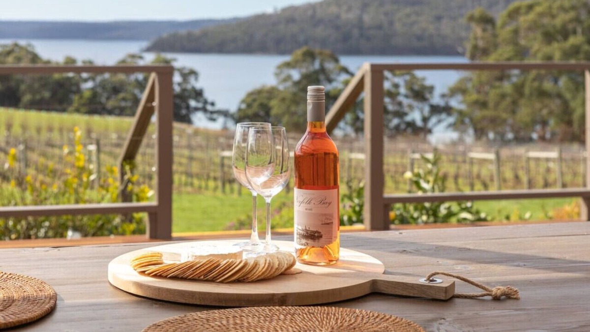 Koonya House | Norfolk Bay Retreat - views over the sea and vines