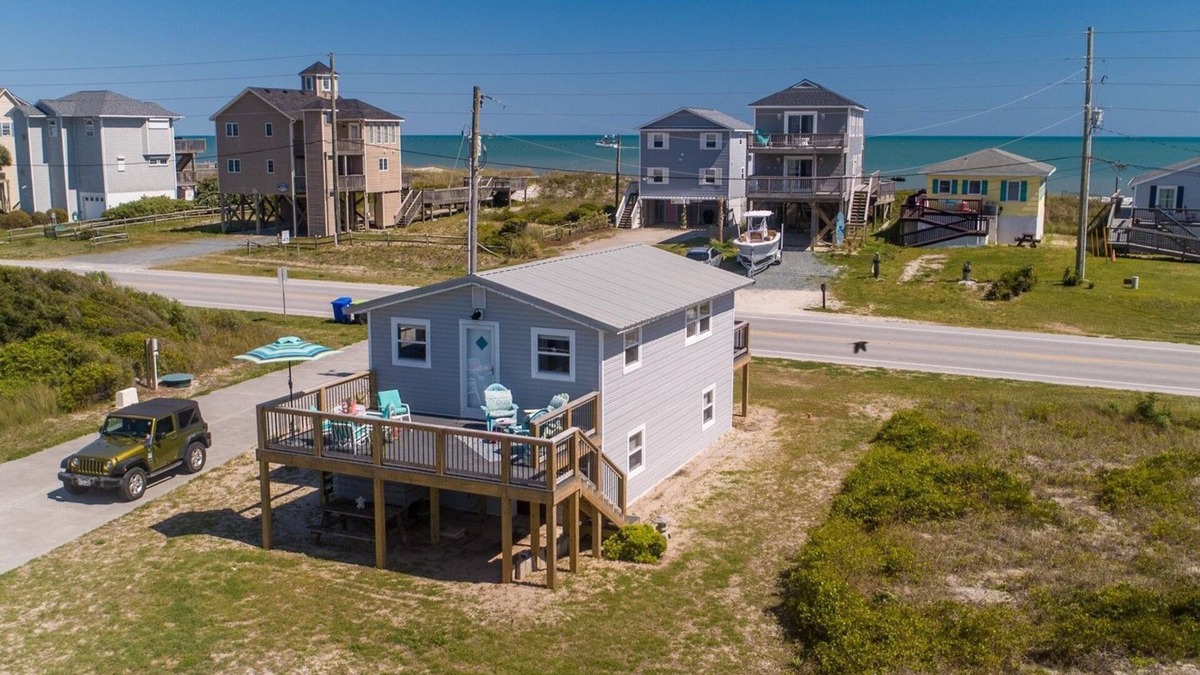 Ocean City Beach House | North Topsail Cottage Rental with Dock