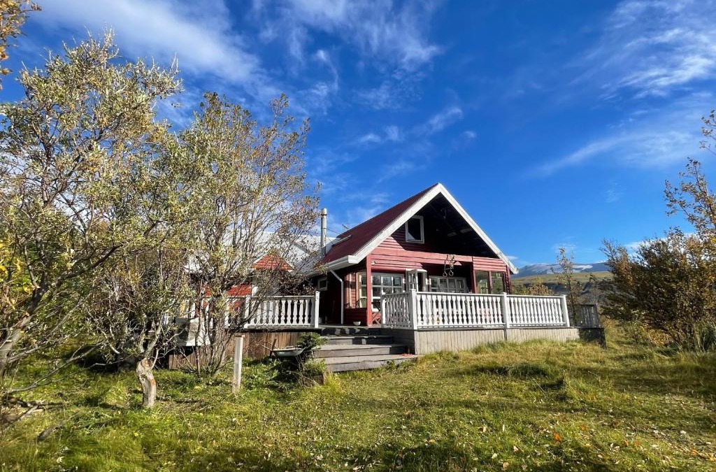 Rangarþing ytra House | Northen Lights Cabin, Riverside, Mountain view