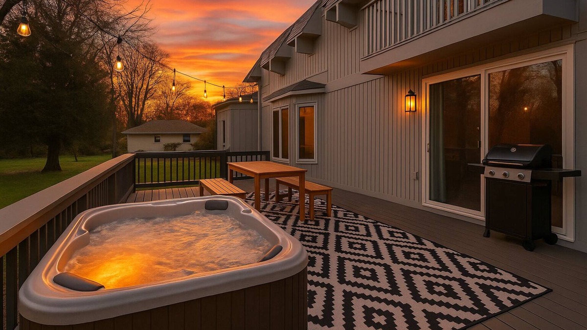 Granger House | Notre Dame Dream – 4 mi to Campus & Hot Tub & Heated Pool & Fire Pit & Game Room