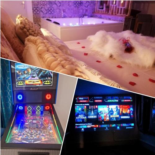 Pont-de-Veyle Apartment | Nuit Romantique, Spa, Champagne, Cinéma, Flipper - Escapade Veyloise