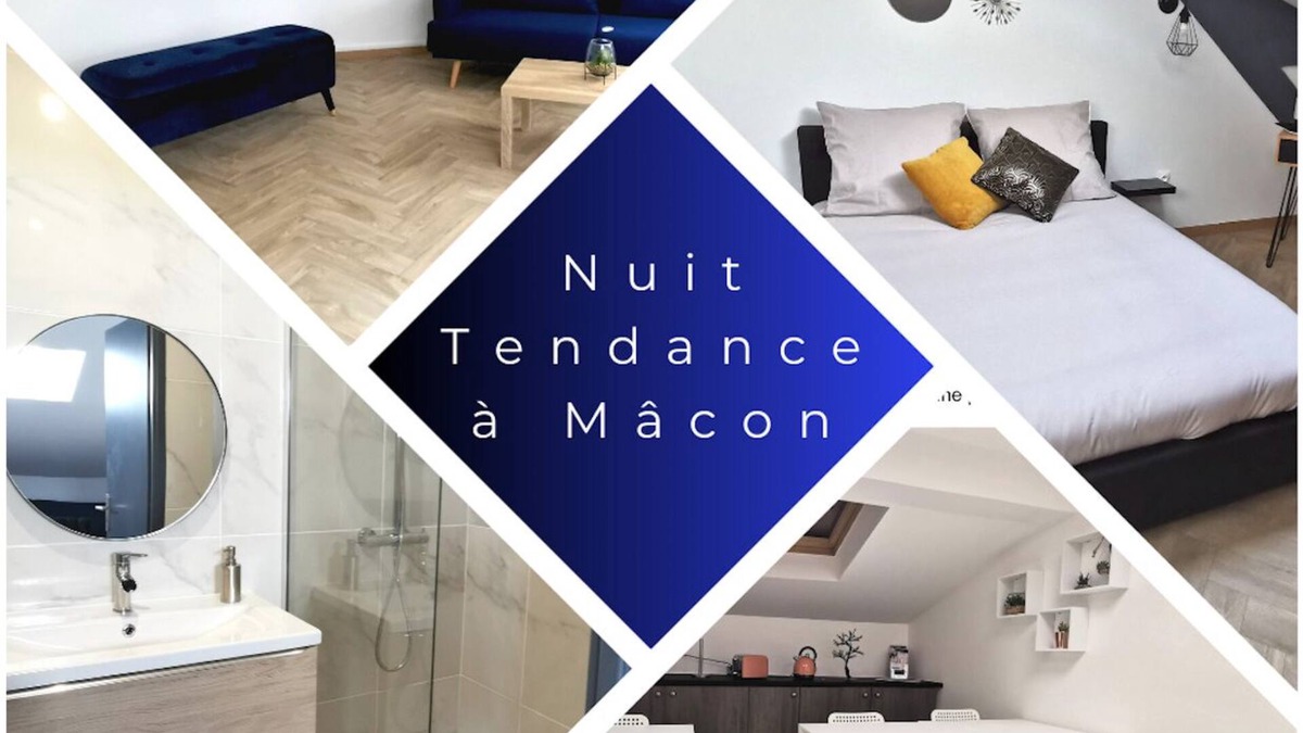Macon Apartment | Nuit Tendance à Mâcon 2 - 2 Adultes et 2 Enfants