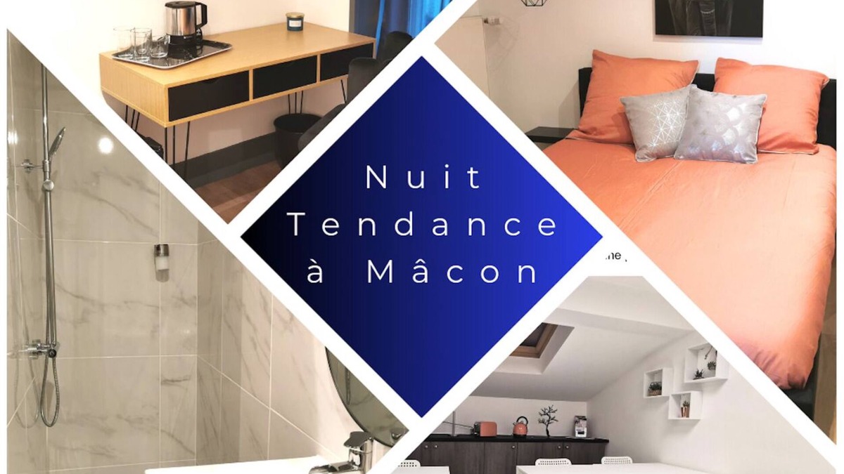 Saint-Laurent-sur-Saone Apartment | Nuit Tendance à Mâcon 4