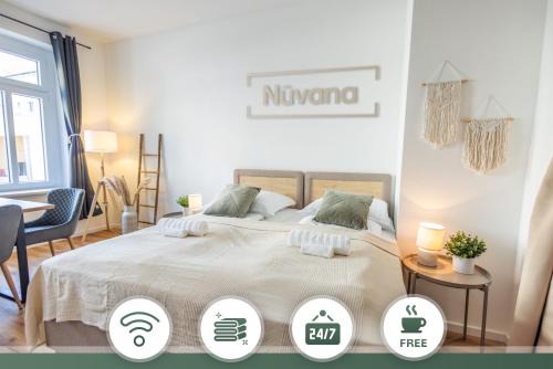 Gohlis-Mitte Apartment | NUVANA Moderne 3-Zimmer Wohnung mit Balkon, Arbeitsplatz & 10min zur Innenstadt