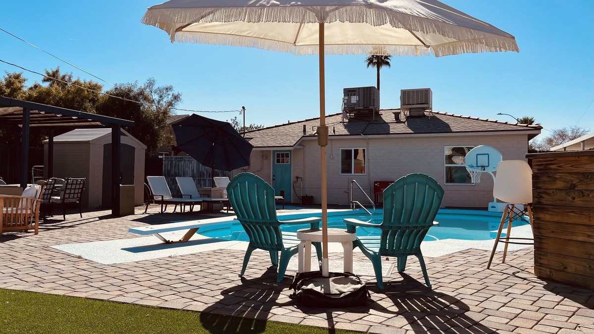 Phoenix House | Oasis In The Desert With Pool! Home Sleeps up to 9!