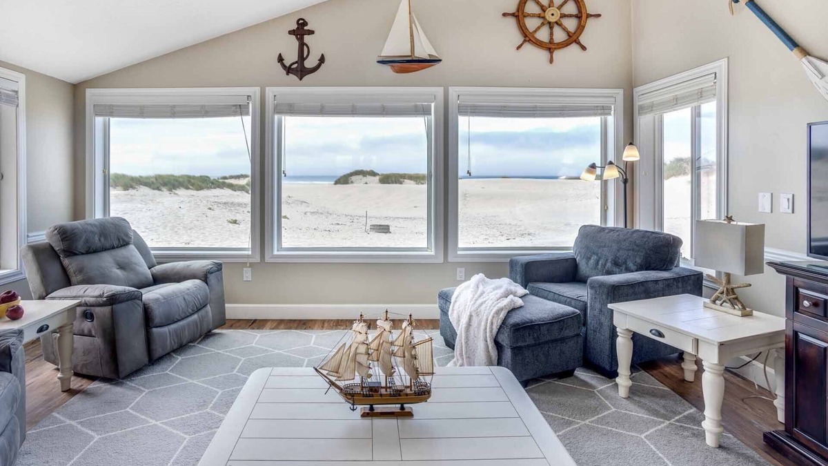 Bayshore House | Ocean Front 2BR, 2BA Home! Dog Friendly! Walk Out to the Ocean!