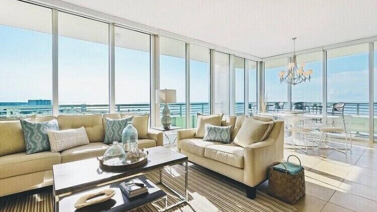 Biloxi Condo | Ocean Front, Amazing Balcony with Floor to Ceiling Windows. Sunsets & Sunrise.