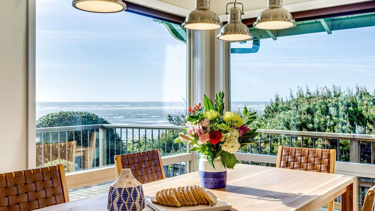 Waldport House | Ocean Front Home, Hot Tub & Miles of Sand to Explore!