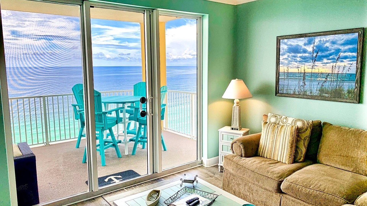 West Panama City Beach Condo | Ocean Front Paradise with Million Dollar Sunset Views and Free Beach Chairs!