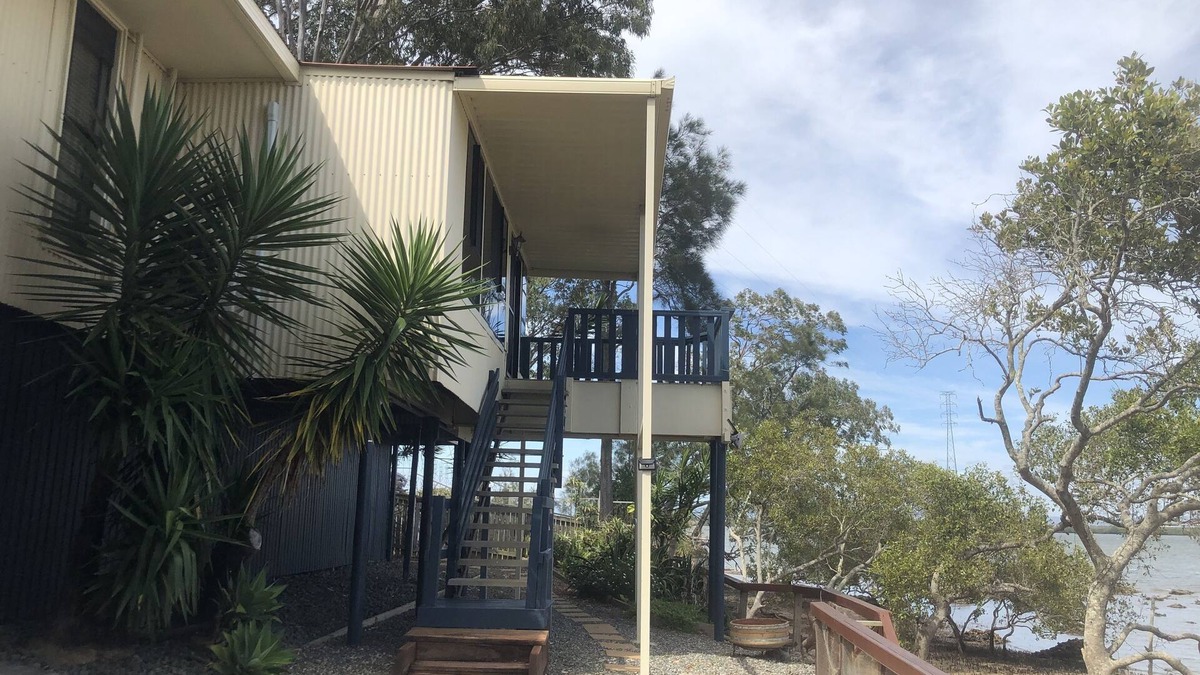 Brisbane Waterfront House | Ocean Front Paradise. Fish off the Deck.