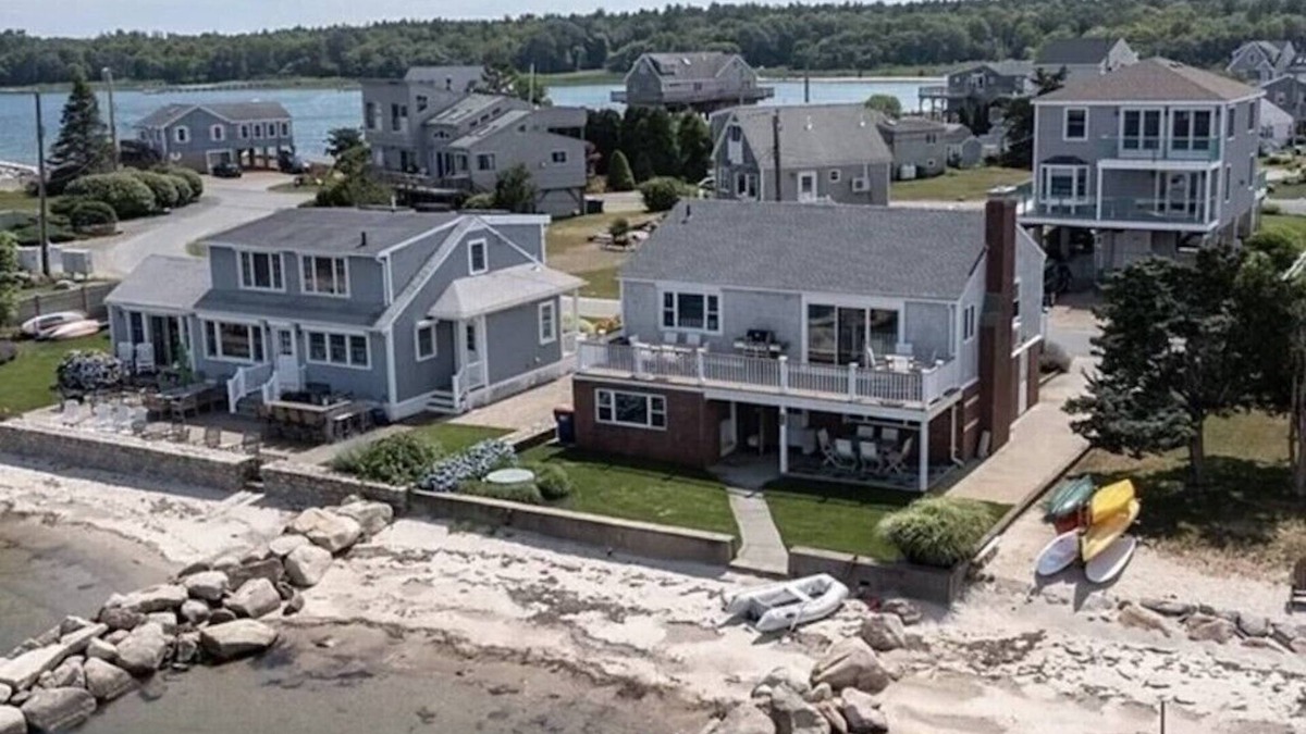Mattapoisett House | Ocean front, private beach, deck, fire pit, covered patio, paddleboards & more!