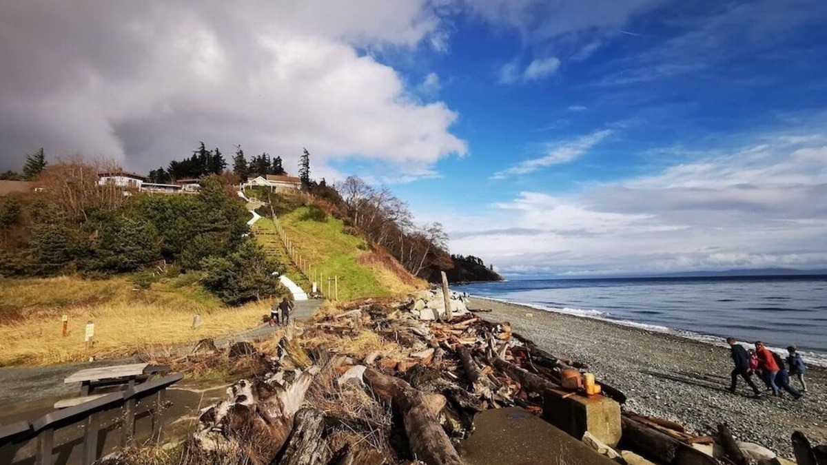Comox House | Ocean Mountain View at private one acre land in Goose Spits park