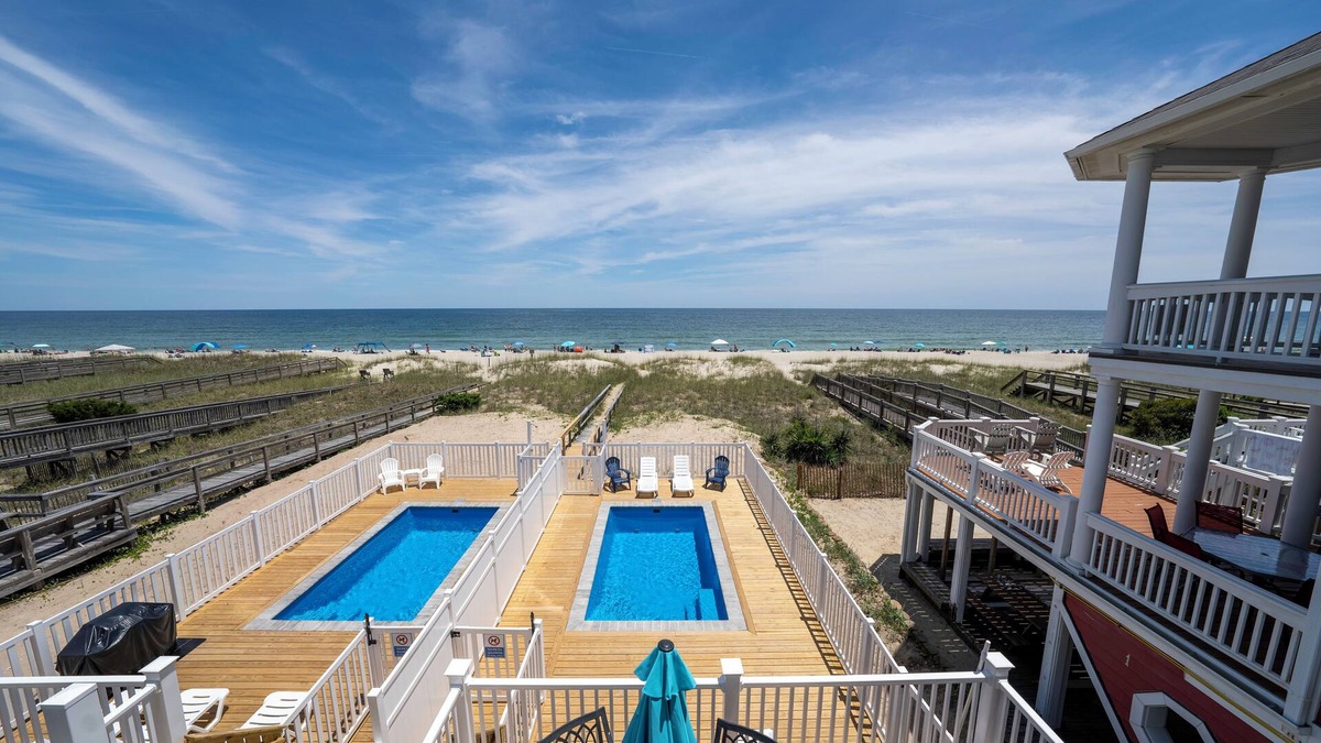 Kure Beach House | Ocean Oasis at Kure Beach, Oceanfront, Private Heated Pool